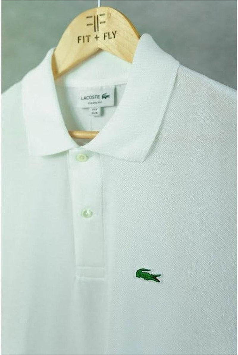 Lacoste Mens' Classic Fit Polo Shirt White