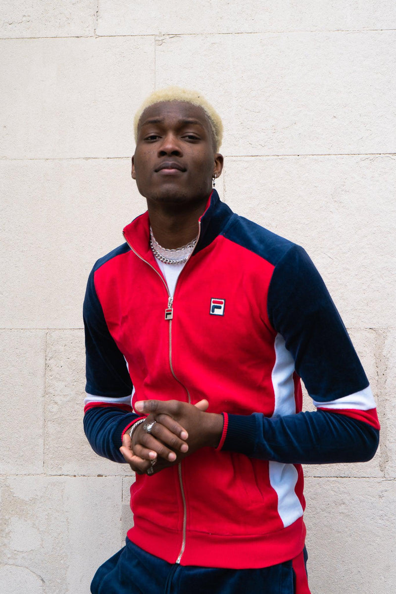 Fila Camden Velour Red Track Top – Fit Fly Sportswear