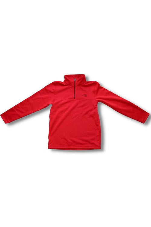 North Face Youth Red Quarter Zip Fleece