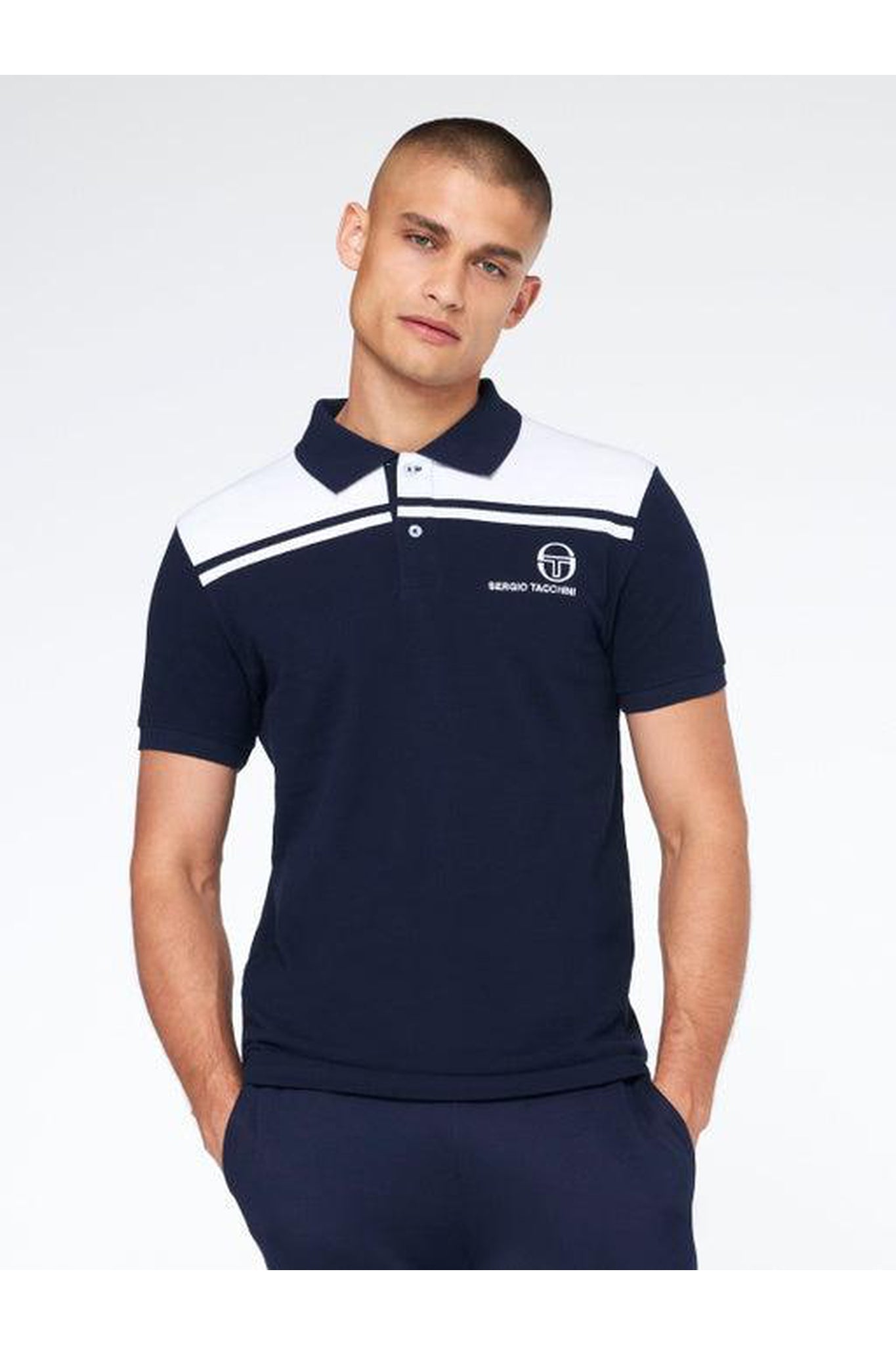 Sergio Tacchini New Young Line Polo Navy – Fit \u0026 Fly Sportswear